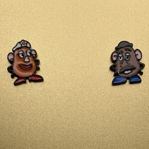 Toy Story Mr and Mrs Potato head acrylic stud earrings
